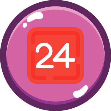 Bir takvim simgesinin vektör illüstrasyonu