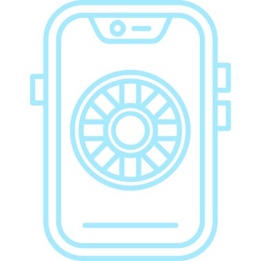 Ampullü akıllı telefon. vektör simgesi beyazda izole edildi