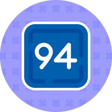 9 numaralı simge vektör illüstrasyonu