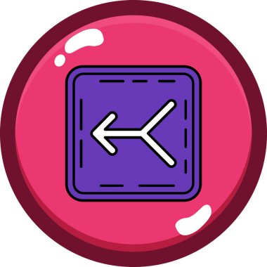 Pusula. Web simgesi basit illüstrasyon