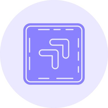 Bir b harfi simgesinin vektör illüstrasyonu