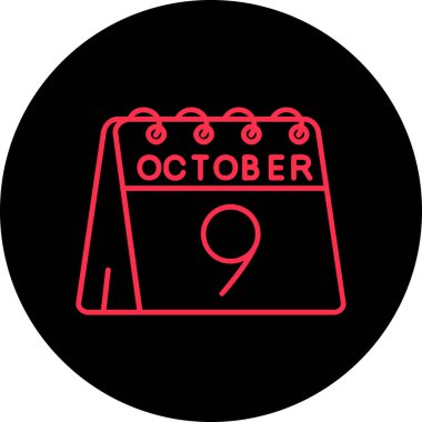 Takvim simgesinin vektör illüstrasyonu