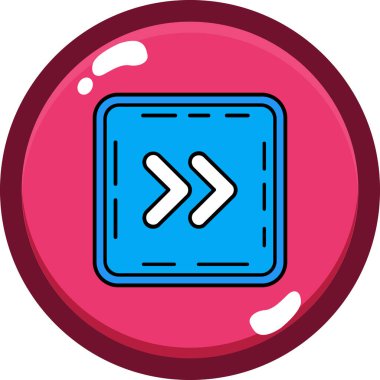 Modern bir simgenin vektör illüstrasyonu