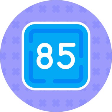 86 artı modern vektör simgesi, vektör illüstrasyonu