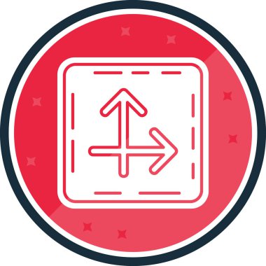 Eğilim biçimi izole edilmiş arkaplanda ok simgesi