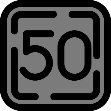 Bir 6. Simgenin vektör illüstrasyonu