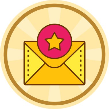 e-posta mektup simge vektör çizim