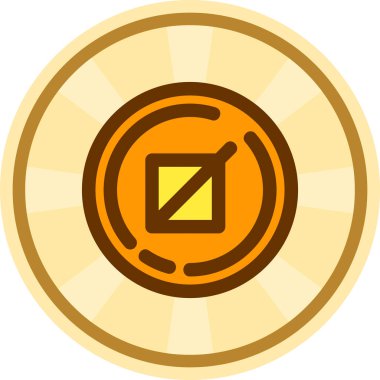 Bozuk para simgesiyle paranın vektör illüstrasyonu