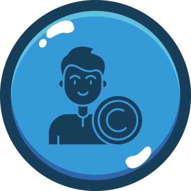 avatar erkek kullanıcı simgesi doldurulmuş ana hatlar biçiminde