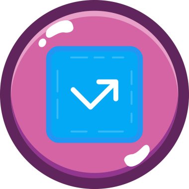 Ok. Web simgesi basit illüstrasyon