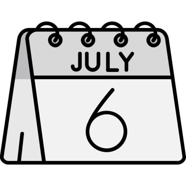 Takvim simgesi, vektör çizimi