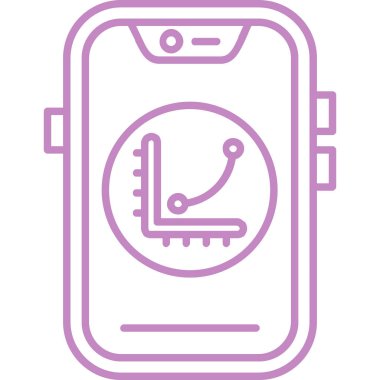 akıllı saat simge vektör illüstrasyonu