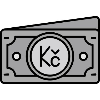 Bir harf simgesinin vektör illüstrasyonu