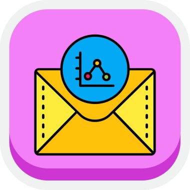 e- posta simgesi renk ana hatları vektörü