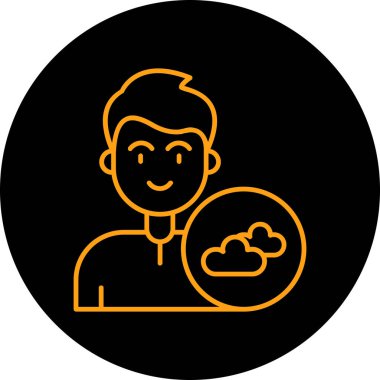 İnsan simgesinin vektör illüstrasyonu