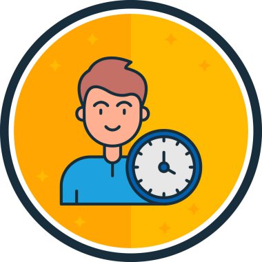 Alarm saat vektör simgesi