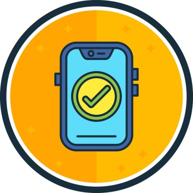 Kredi kartı olan bir telefonun vektör çizimi