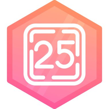 Tek bir tarih simgesinin vektör illüstrasyonu