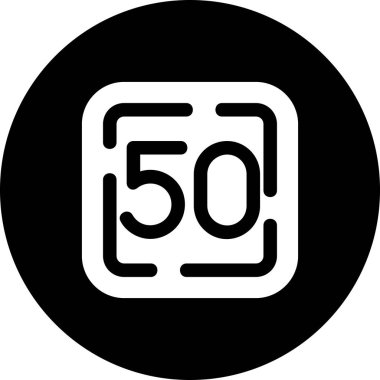 vektör 5 0 derece simge