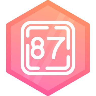 Vektör cinsinden 8 işaret simgesi, altıgen biçim