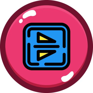 Top. Web simgesi basit illüstrasyon