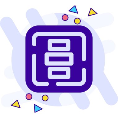 Beyaz arkaplanda kablosuz wi-fi simgesi olan renk çizgisi akıllı saat. İşaretlerin interneti. Değişken rastgele dinamik şekiller. vektör illüstrasyonu