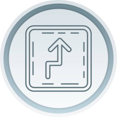 eşsiz sol vektör çizgisi simgesi