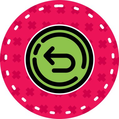 Kumarhane çipi ikonu. Web için poker vektör simgelerinin basit illüstrasyonu