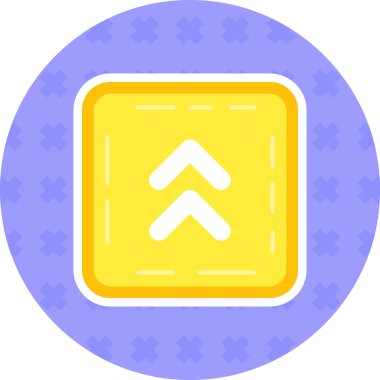 Doldurulmuş yön yolu simgesi - özet biçimi