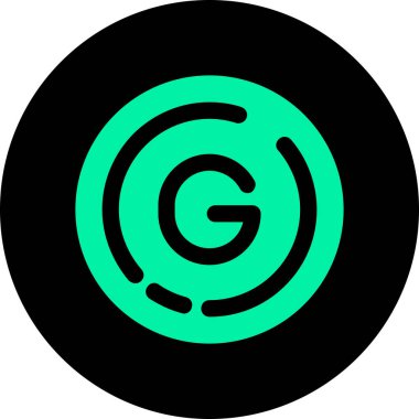 Para sikkesi simgesi - taslak biçimi