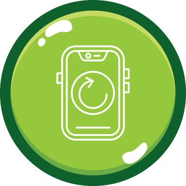 Yeşil çemberli ukala. vektör illüstrasyonu