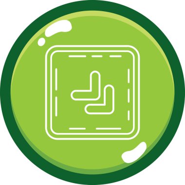 Harita işaretleyici simgesi, basit vektör illüstrasyonu