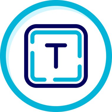 Tek izole edilmiş simgenin vektör illüstrasyonu