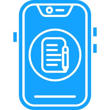 Akıllı telefon. Web simgesi basit illüstrasyon