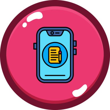 akıllı telefon simgesi vektör illüstrasyonu