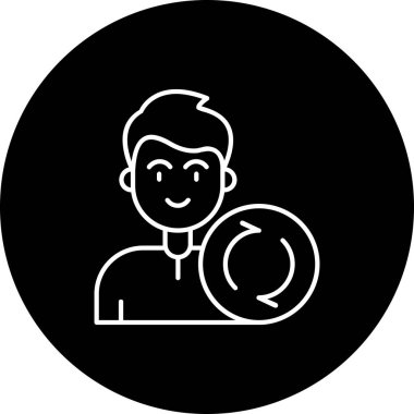 Soru işareti vektör illüstrasyon tasarımı olan adam