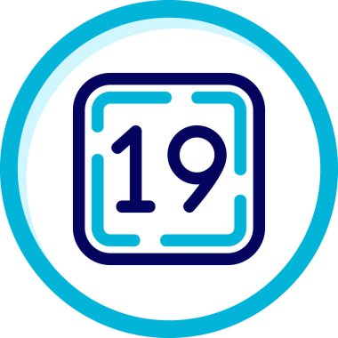 Takvim simgesinin vektör illüstrasyonu