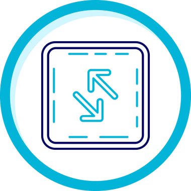 Ok. Web simgesi basit illüstrasyon