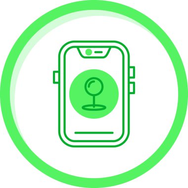 Bir smartphone simge vektör çizim