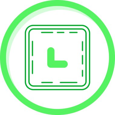 Saat simgesi vektör illüstrasyonu