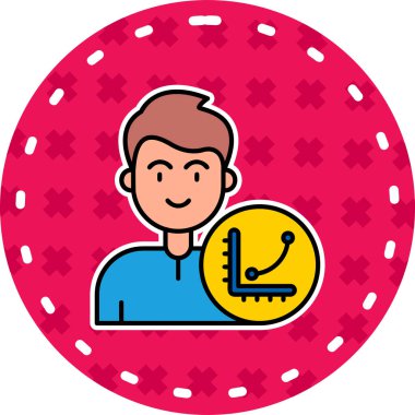 Bir kadın ve erkeğin vektör çizimi