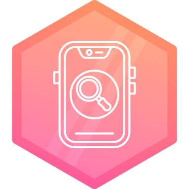 Akıllı uygulama vektör simgesi tasarımlı akıllı telefon