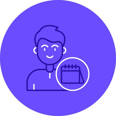 Sakallı adamın vektör çizimi