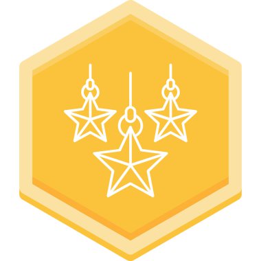 Noel süslemeleri kutsal kişilerin resmi, vektör çizim