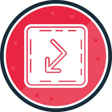 ok simgesi vektör illüstrasyonu