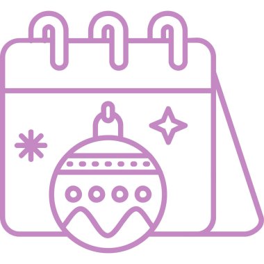 Kar taneleri vektör illüstrasyon tasarımlı takvim