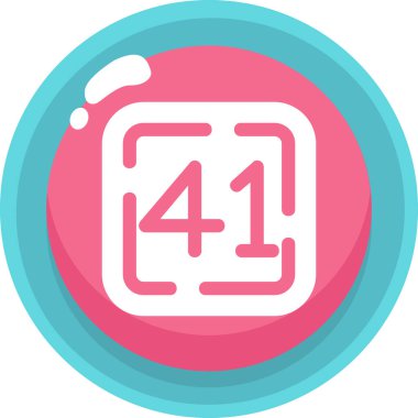 Takvim 4 simgesi, vektör illüstrasyonu