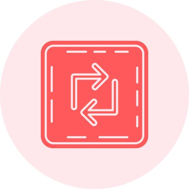 Ok. Web simgesi basit illüstrasyon