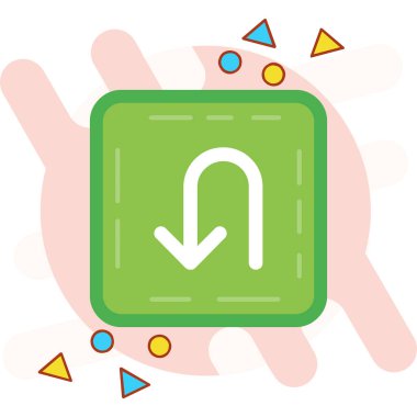 ok simgesi vektör illüstrasyonu