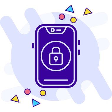 Akıllı telefon. Web simgesi basit illüstrasyon